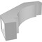 Ekena Millwork 5 1/2-in. W x 20-in. D x 20-in. H Merced Architectural Grade PVC Knee Brace BRCP055X20X20MRC - alternate 5